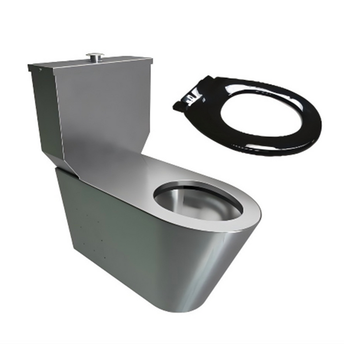 Close Coupled Wall Faced Disabled Toilet Suite With Toilet Seat