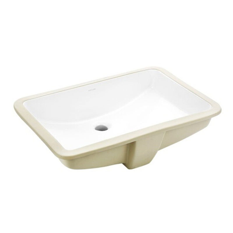 540-640*420*180mm Kohler Caxton Gloss White Ceramic Rectangle With Overflow Under-Mount Basins