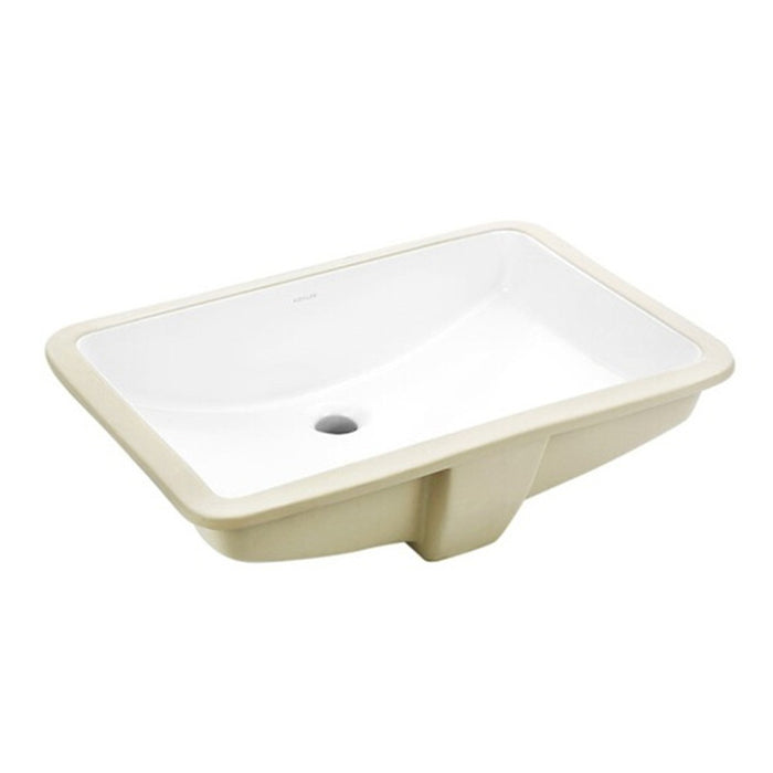 540-640*420*180mm Kohler Caxton Gloss White Ceramic Rectangle With Overflow Under-Mount Basins