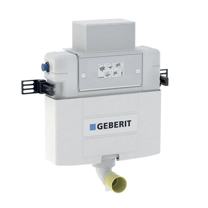 570*360*410mm Mercio Raul99 Gloss White Rimless Wall-Faced Floor Toilet & Geberit Alpha Cistern & Button