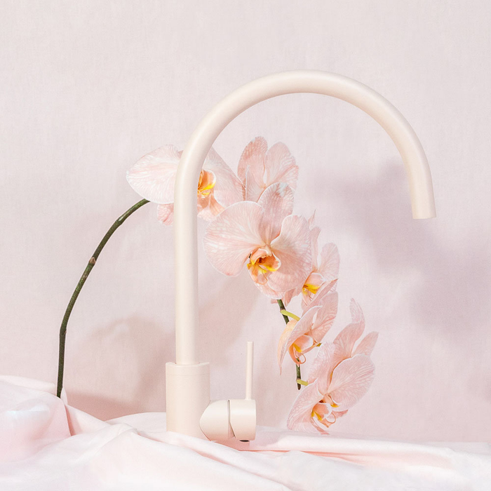 Fienza Kaya Solid Brass Round Sink Mixer