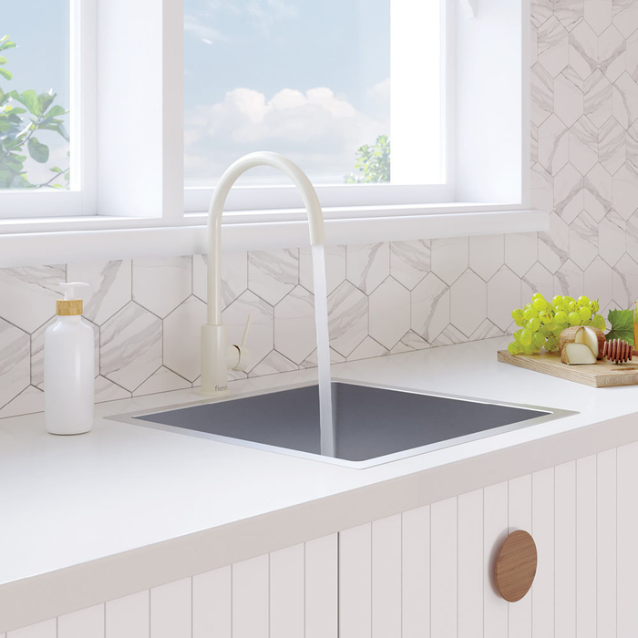Fienza Kaya Solid Brass Round Sink Mixer