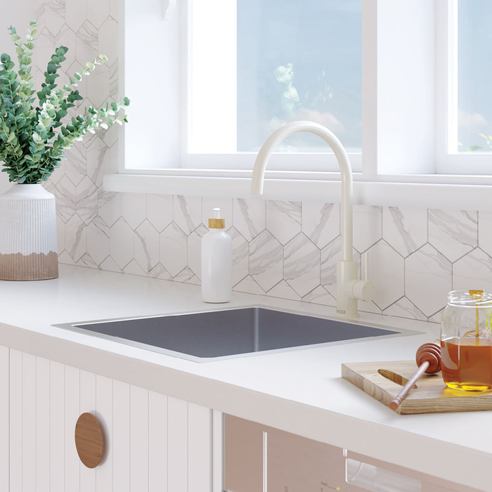 Fienza Kaya Solid Brass Round Sink Mixer