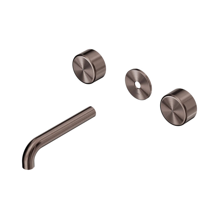 160mm Nero Serenity Lead-Free DZR Brass Wall Basin Set With Metal Handle