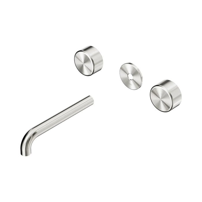 185mm Nero Serenity Lead-Free DZR Brass Wall Basin Set With Metal Handle