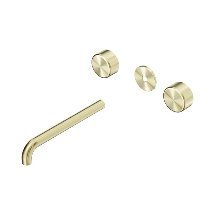 220mm Nero Serenity Lead-Free DZR Brass Wall Basin Set With Metal Handle