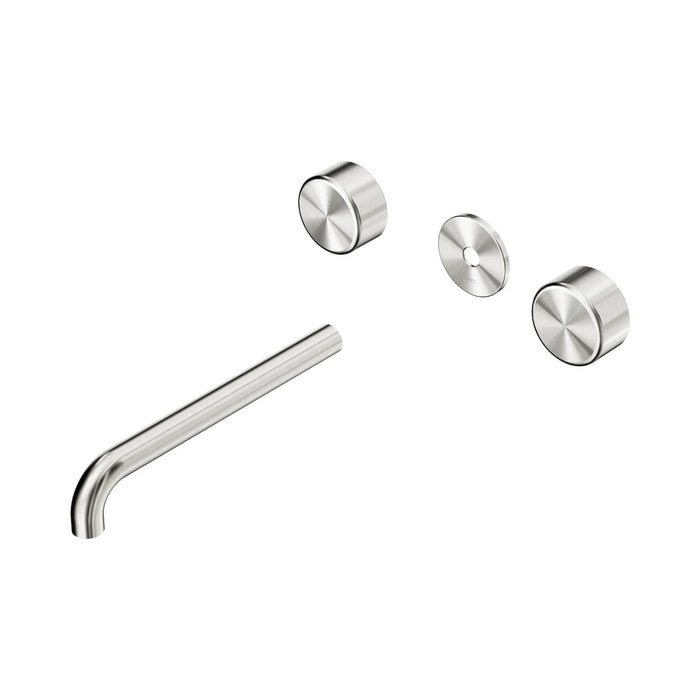 220mm Nero Serenity Lead-Free DZR Brass Wall Basin Set With Metal Handle