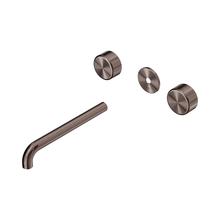220mm Nero Serenity Lead-Free DZR Brass Wall Basin Set With Metal Handle