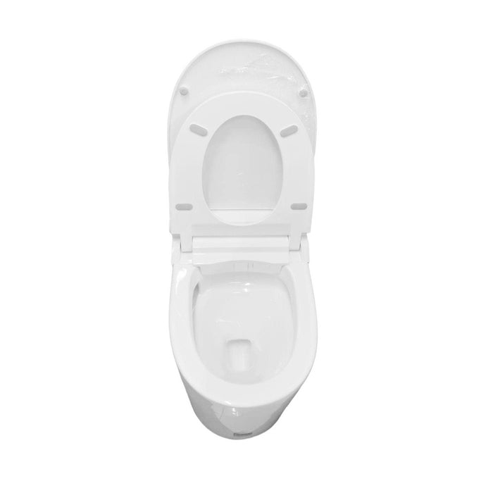 396*686*490mm Sunny Round Cistern-Integrated NightLight Antibacterial Remote Control Smart Toilet