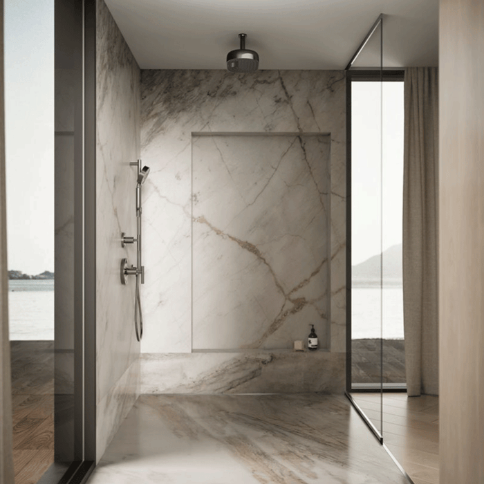 354mm Kohler Statement 2 Function 12 Deep Massage Rainhead Oval Shower Heads