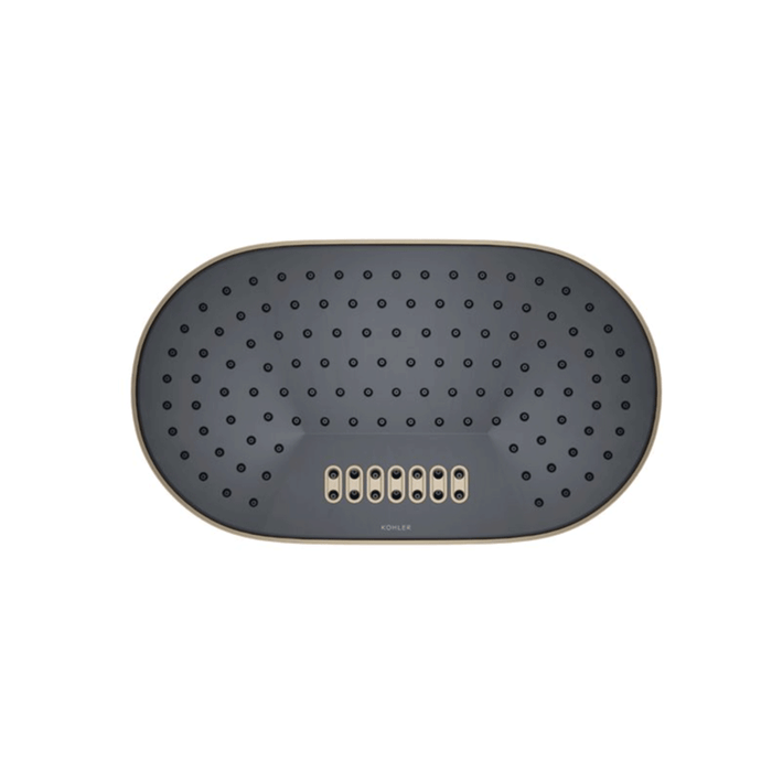 354mm Kohler Statement 2 Function 12 Deep Massage Rainhead Oval Shower Heads