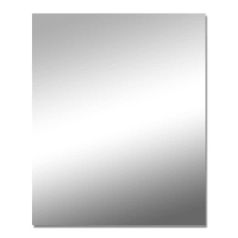 900*750*5mm Mercio Plain Frameless Silver-coated Copper-free Glass Rectangle Pencil Edge Mirror