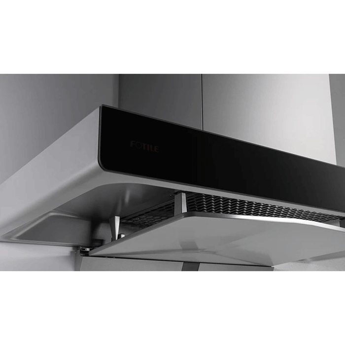 900mm Fotile Black Glass Built In/Canopy Rangehood