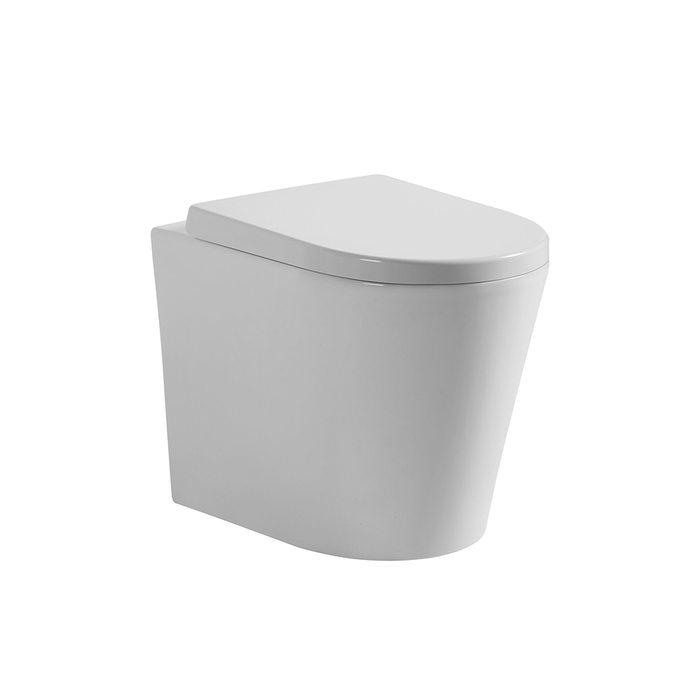 595*360*410mm Poseidon Avery Gloss White Box Rim Wall Faced Floor Pan