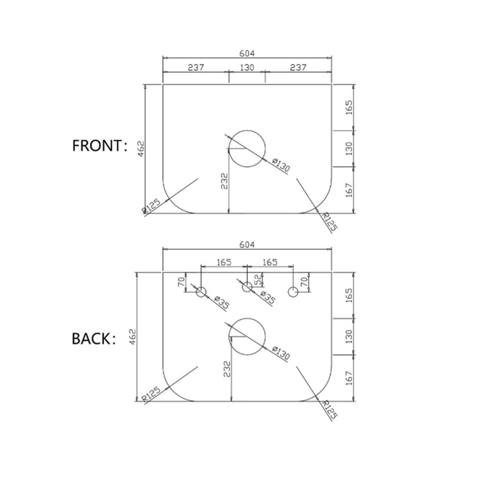 600-1500*460*400mm MER Rome Matt White Fluted Wall-Hung Vanity