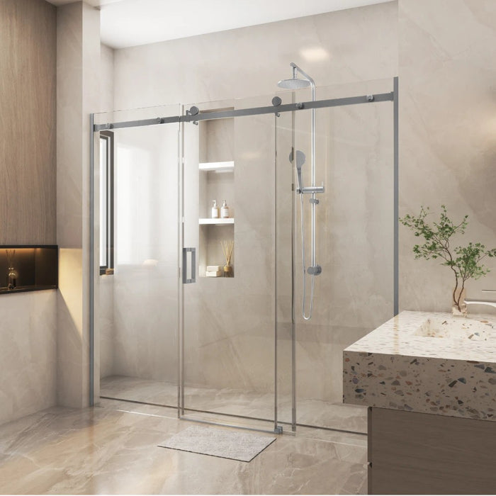 1400-2450mm Covey Frameless 3 Panels Sliding Door Wall To Wall 10mm Thickness Shower Screens - 2000mm Height