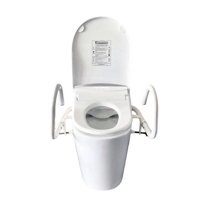 Throne 3 in 1 Fold-Down Toilet Support Rails for Bidets & Standard Toilet Seats