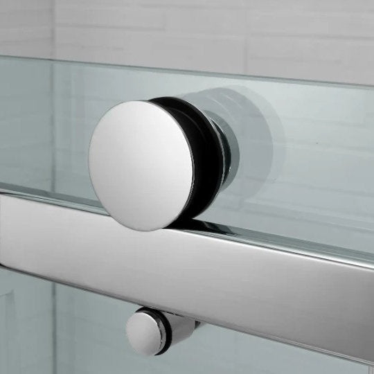 1180-2000mm Covey Frameless Brushed Bronze Fitting L Shape Sliding Door 10mm Thickness Shower Screens - 2000mm Height