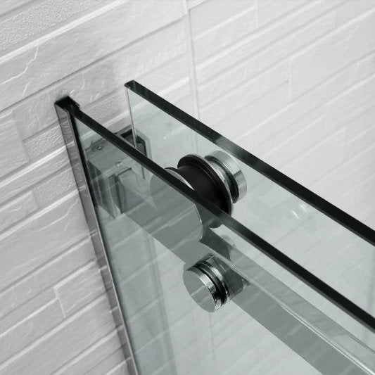 1180-2000mm Covey Frameless Brushed Bronze Fitting L Shape Sliding Door 10mm Thickness Shower Screens - 2000mm Height