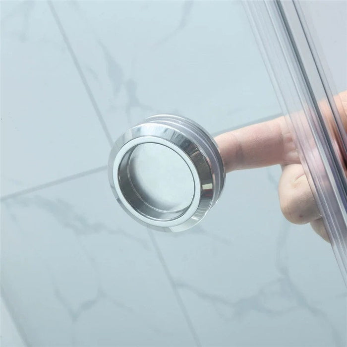 1180-2000mm Covey Frameless Brushed Bronze Fitting L Shape Sliding Door 10mm Thickness Shower Screens - 2000mm Height