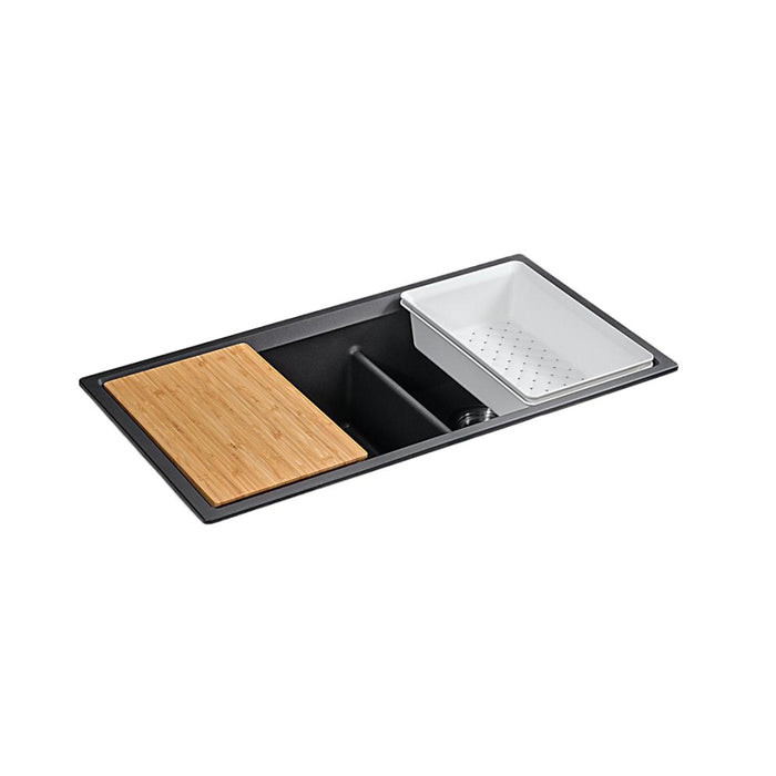 860*460*236mm Kohler Neoroc Task Double Bowl Working Station Kitchen Sink