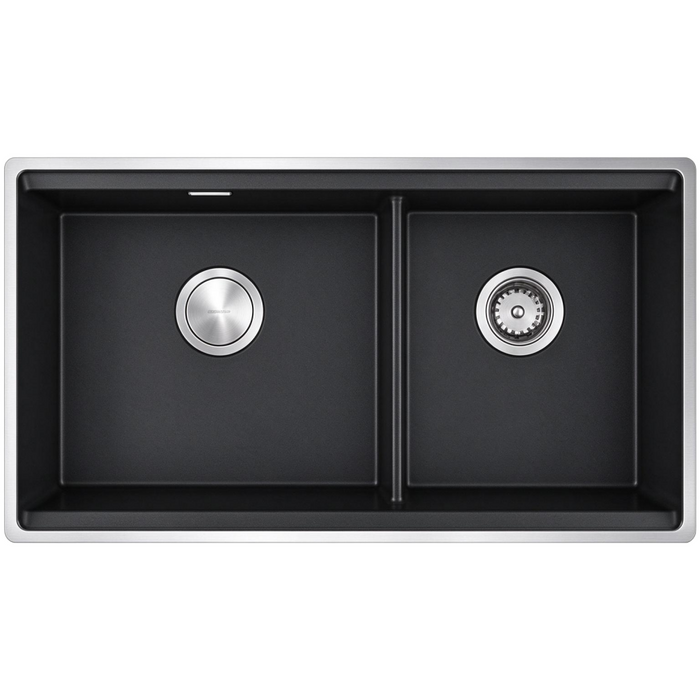 820*460*236mm Kohler Neoroc Task Double Bowl Working Station Kitchen Sink - Offset Single Rim