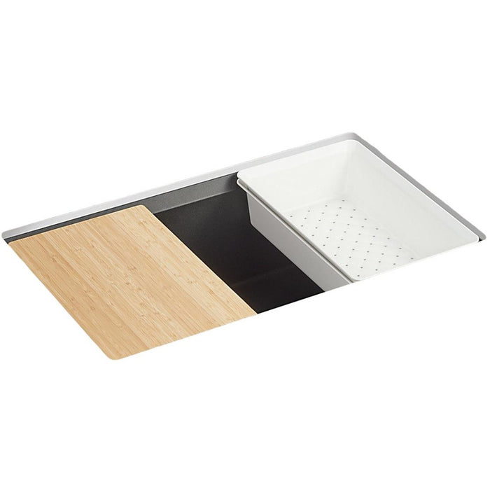750*460*236mm Kohler Neoroc Task Single Bowl Working Station Kitchen Sink