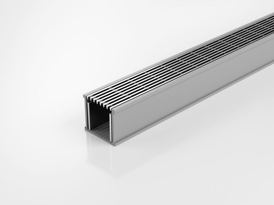 Slimline Linear Drainage system with Architectural (AR) grate style