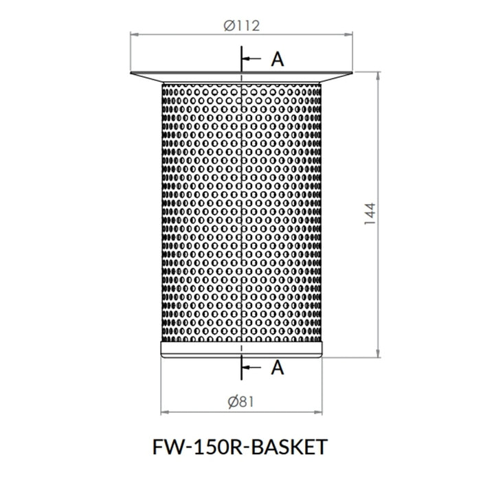 Removable Basket to Suit 3monkeez FW-150BR 150mm Round Floor Waste