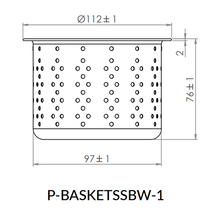 3monkeez Removable Basket to Suit 125mm Scraptrap (SSBW-1)