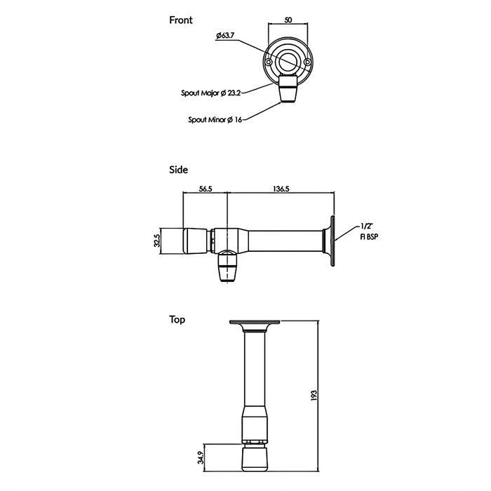 Push Button Wall Mount Bottle Filler