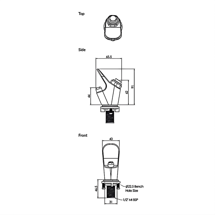 Compact Push Button Bubbler