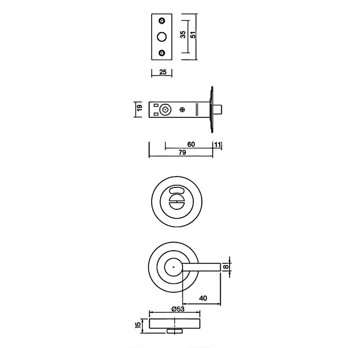 Disabled Compliant Toilet Indicator Set