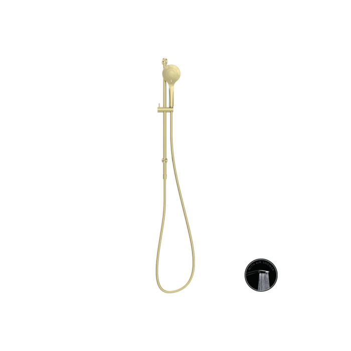 Nero Opal Brass Brushed Nickel/Brushed Gold On Bracket With Air Shower Rail Showers