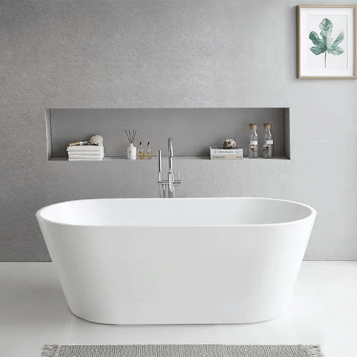 1200/1350/1500/1700/1800mm Broadway Ovalo White Acrylic FreeStanding Bath Tub