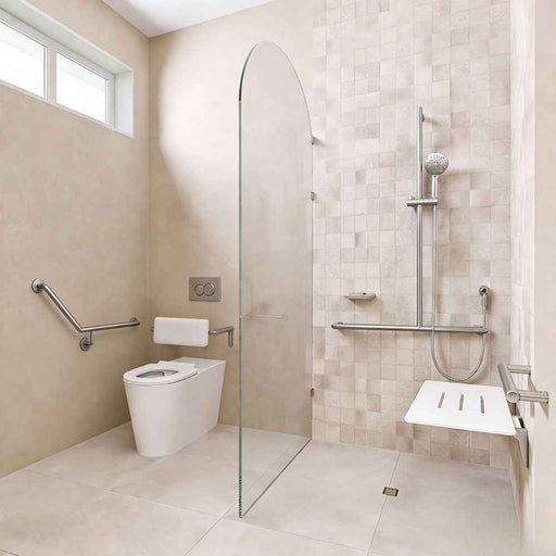Right-Hand Integrated Accessible Care Bathroom Package - Complete Shower, Toilet & Support System