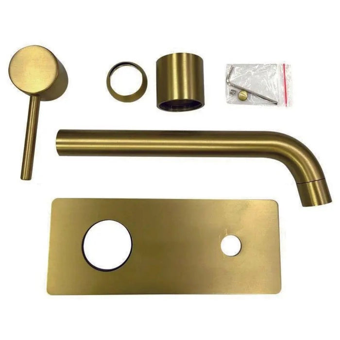 Aquaperla Norico Pentro Solid Brass With Round Spout Wall Mixer