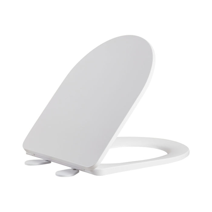 605*380*870mm Poseidon Avis Gloss White Rimless Compact Back To Wall Toilet
