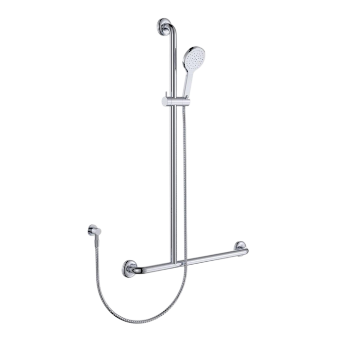 Left-Hand Integrated Accessible Care Bathroom Package - Complete Shower, Toilet & Support System