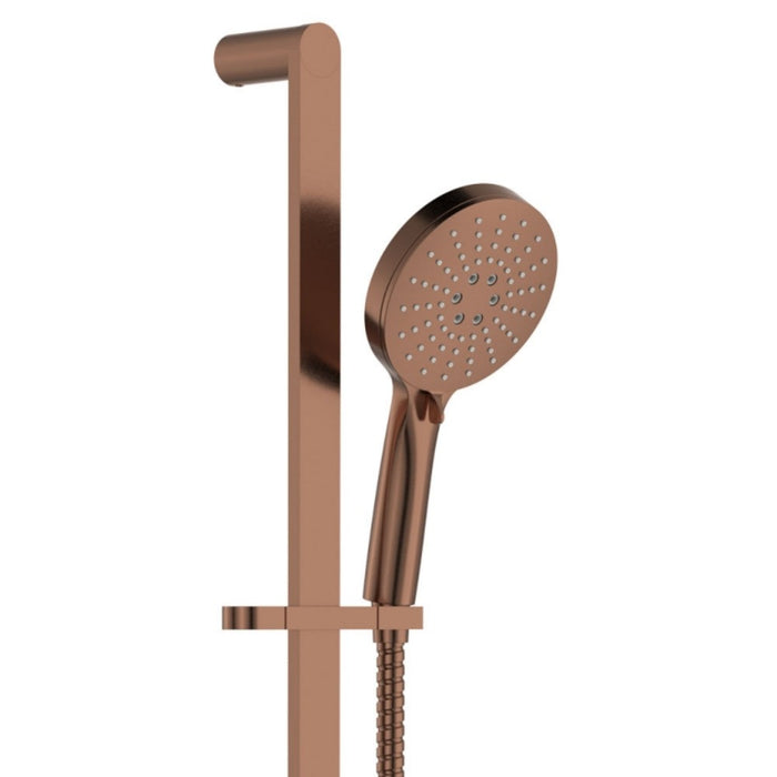 Fienza Empire Slim Round Brass Rail Shower