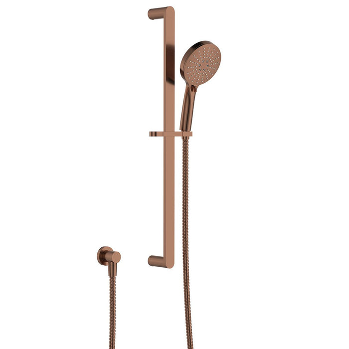 Fienza Empire Slim Round Brass Rail Shower