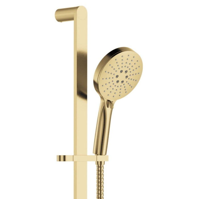 Fienza Empire Slim Round Brass Rail Shower