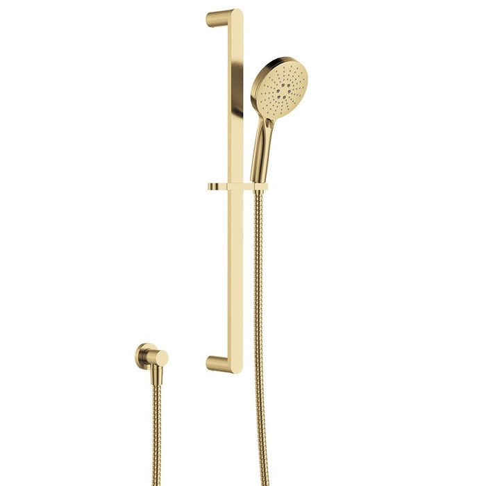 Fienza Empire Slim Round Brass Rail Shower