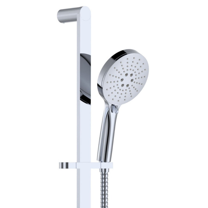 Fienza Empire Slim Round Brass Rail Shower