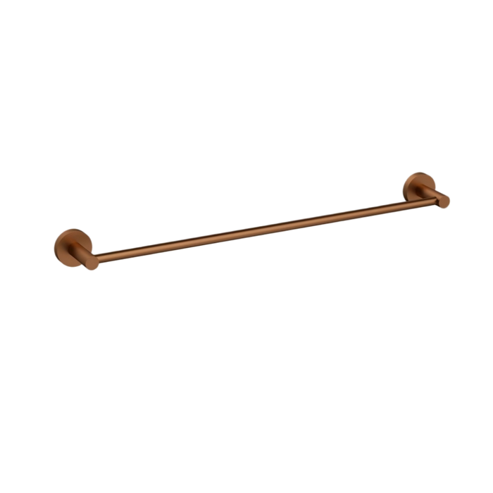 Complete Brushed Copper Round Essential Bathroom Package - Tapware, Shower Set & Accessories