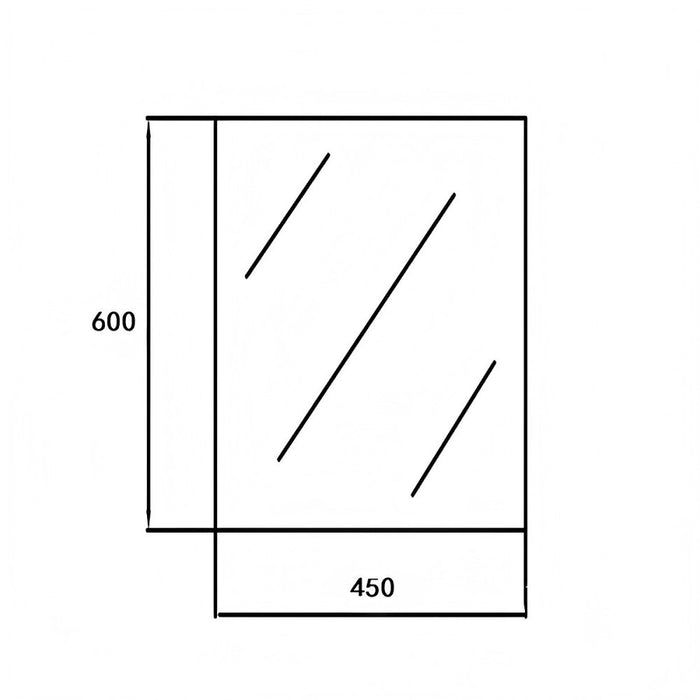 450-1500mm Sunny Beveled Edge Frameless Glass Rectangle Copper Free Mirror With Safety Firm