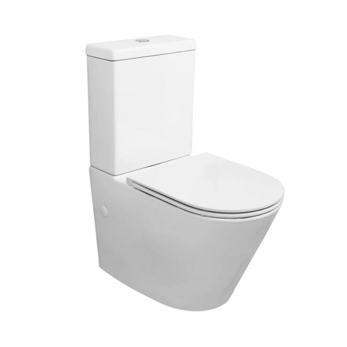 670*360*840mm Kohler Melius Rimless Straight-sided Skirt Back To Wall Toilet Suite