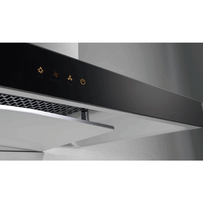 900mm Fotile Black Glass Built In/Canopy Rangehood