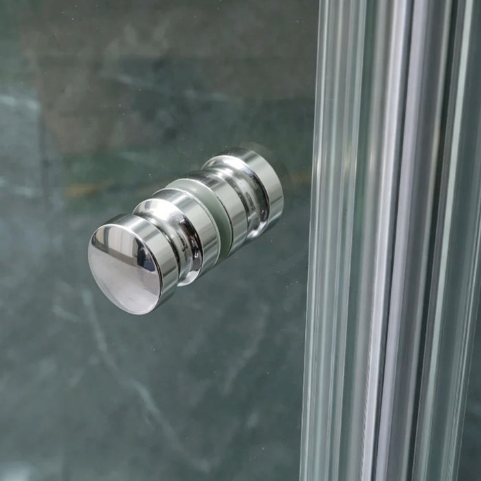 800-1200mm Covey Frameless Light Gold Fitting Diamond Pivot Door 10mm Glass Shower Screens - 2000mm Height