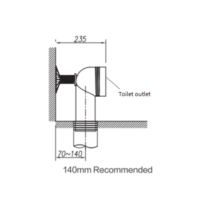 670*380*810mm Aquaperla Arrow Armino Dual Washdown Two-piece Ceramic Gloss White Back To Wall Toilet